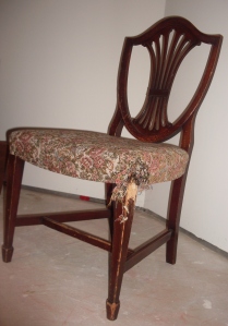 old chair, before